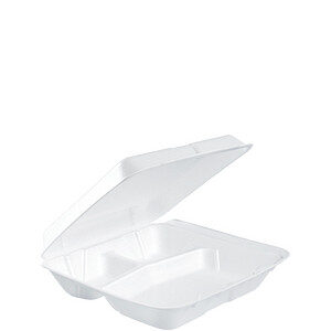 Insulated Foam Hinged Lid Containers (80HT3R)