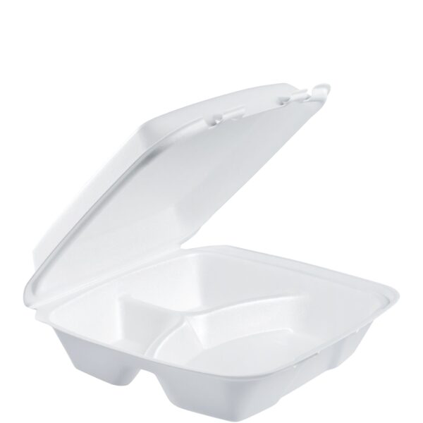 Insulated Foam Hinged Lid Containers (90HT3R)
