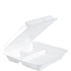 Insulated Foam Hinged Lid Containers (95HT3R)
