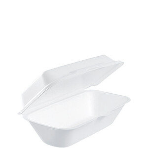 Insulated Foam Hinged Lid Containers (99HT1R)