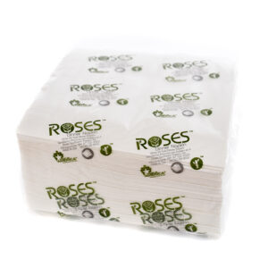 Roses 1/4 Fold Dinner Napkins (30107)