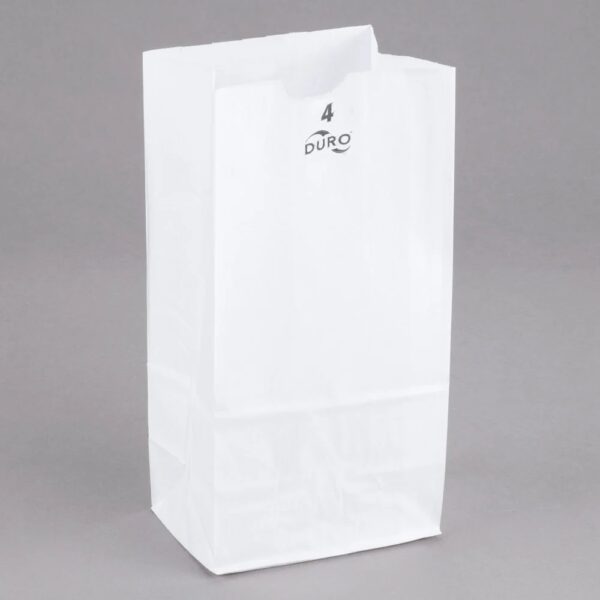 4lb White Paper Grocery Bag (4LBW)