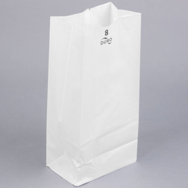 8lb White Paper Grocery Bag (8LBW)