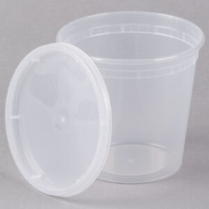 24oz Clear Plastic Round Deli Container  (SC24)