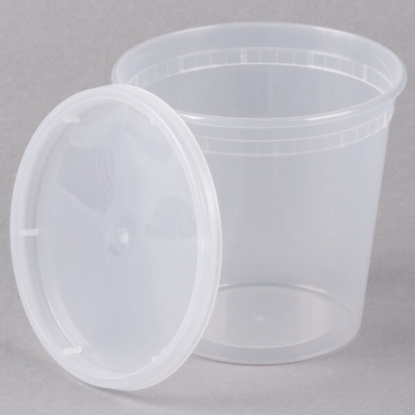 24oz Clear Plastic Round Deli Container  (SC24)
