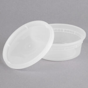 8oz Clear Plastic Round Deli Container (SC8)