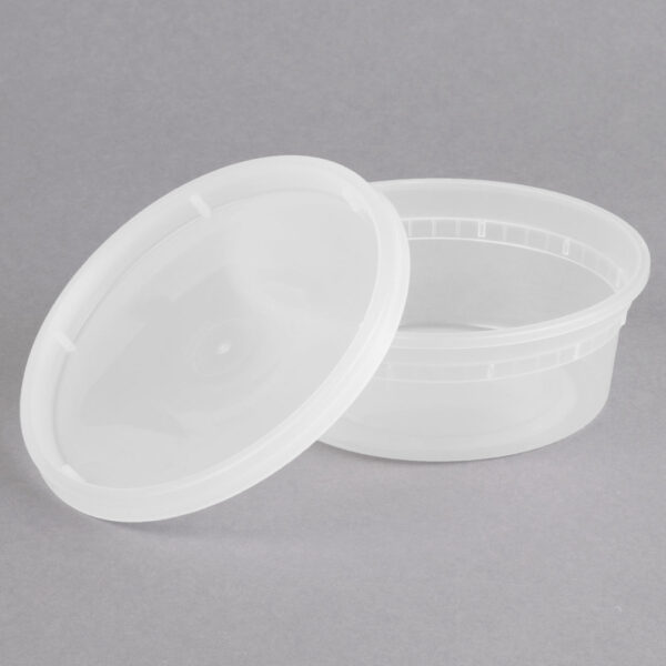 8oz Clear Plastic Round Deli Container (SC8)